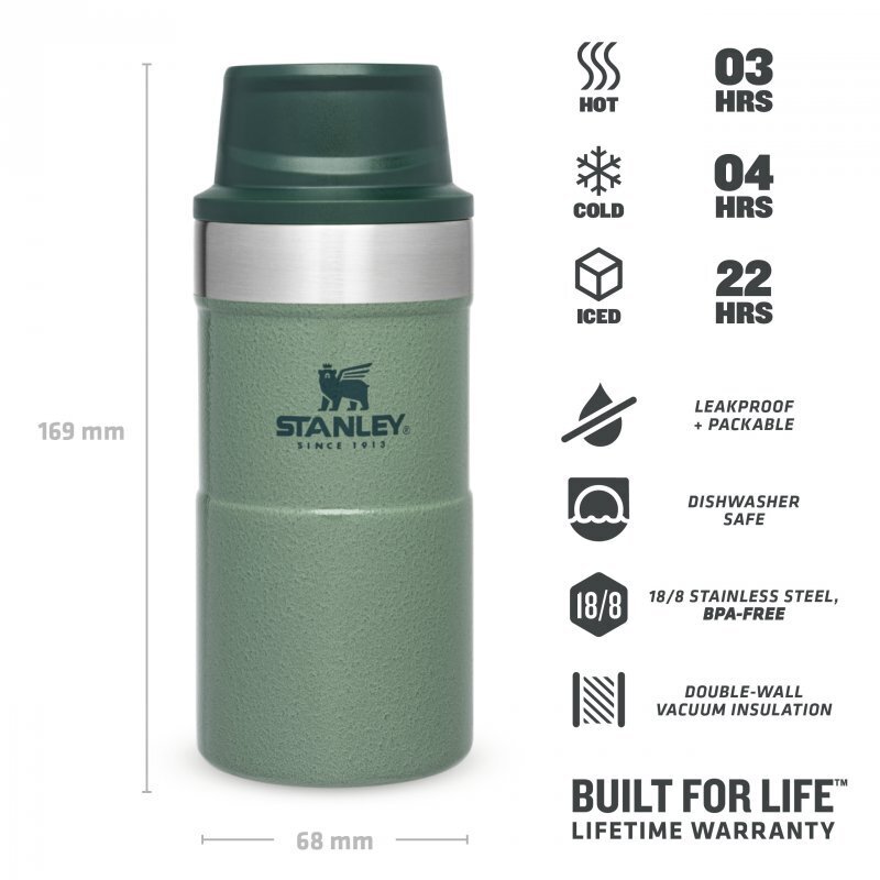 STANLEY Termo hrnček 250ml Hammertone Green